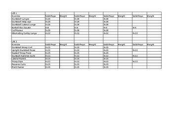 Preview of Weightlifting Lifts