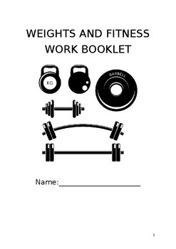 Preview of Weights and Fitness Theoretical Booklet