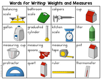 https://ecdn.teacherspayteachers.com/thumbitem/Weights-and-Measurements-Word-List-Writing-Center-5173703-1602583229/original-5173703-1.jpg