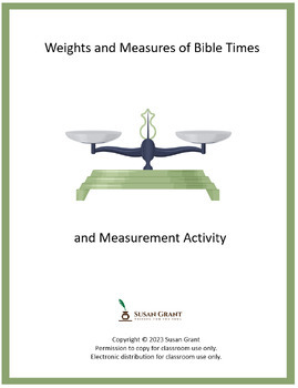 Preview of Weights and Measures of Bible Times & Activity