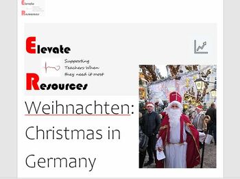Preview of Weihnachten: Christmas in Germany - Reading Comprehension