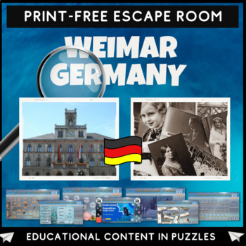 Preview of Weimar Germany Quiz Escape Room