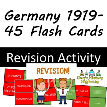 Preview of Weimar/Nazi Germany Revision Cards - 200+ cards