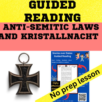 Preview of Weimar Republic Nazi Germany - Anti-Semitic Laws & Kristallnacht Guided Reading