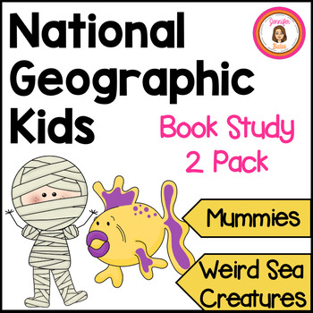 Preview of Weird Sea Creatures and Mummies Informational Book Study Packets