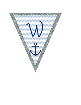 Preview of Welcome Aboard Nautical Banner Classroom Decor