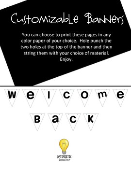 Preview of Welcome Back Banner