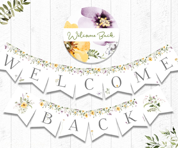 Preview of Welcome Back Banner, Back to School Teacher, Homecoming, PRINTABLE