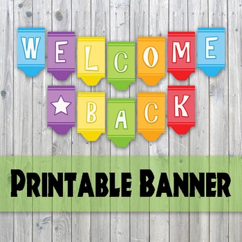 welcome back sign printable