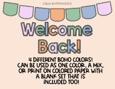 Welcome Back Bulletin Board Boho