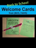 UPDATED! Welcome Back Cards for Students!