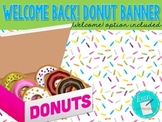Welcome Back! Donut Banner