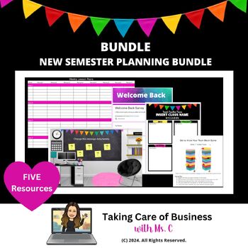 Preview of Welcome Back - New Semester - Planning Bundle