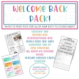 Welcome Back Pack!