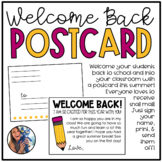 Welcome Back Postcard