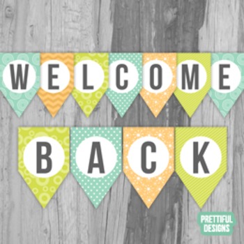 Welcome Back Printable Banner By Prettifuldesigns Tpt