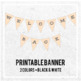 Welcome Back Printable Banner - Bunting Banner Style by Creative Lab