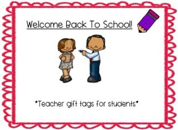 Printable Welcome Back to School Tags, Printable Teacher Appreciation -  Sunshinetulipdesign