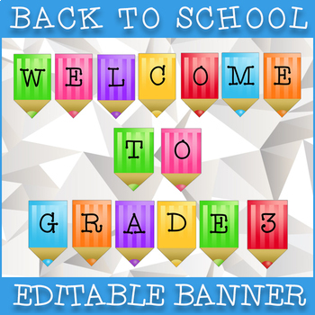 Back To School Bulletin Board Display / Grade 3 / Pencil Display Banner ...