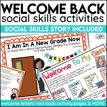 Preview of First Day Of School Meet The Teacher Letters Welcome Activities Social Stories 