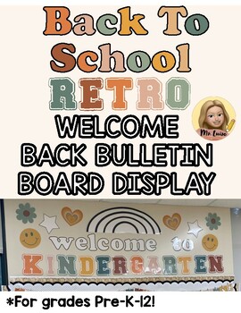 Preview of Welcome Back To School Retro Bulletin Board Display (Pre-K - 12)