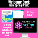 Welcome Back from Spring Break No Prep ELA Based Writing P