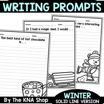 Welcome Back from Winter Break Writing Prompts by The KNA Shop | TpT