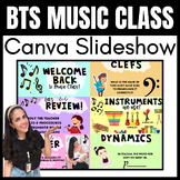 Welcome Back to Music EDITABLE SLIDES *Edit & Present on Canva*
