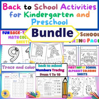 Welcome Back to School Activities and Worksheets Bundle for Kindergarten