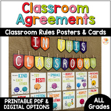 Classroom Agreements: Classroom Rules Bulletin Board Posters