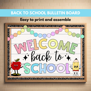 Welcome Back to School Bulletin Board Kit | August September Bulletin Board