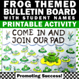 Frogs Beginning of the Year Bulletin Board Ideas Welcome B