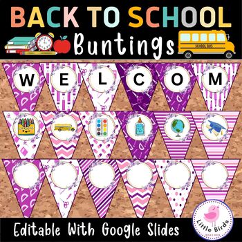 Welcome Back to School Classroom Decoration Bunting | August Pennants