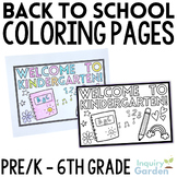 Welcome Back to School Coloring Pages | Welcome to Kinderg