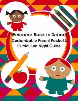 Preview of Welcome Back to School Customizable Parent Packet & Curriculum Night Guide