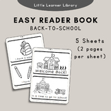 Welcome Back to School Easy Reader
