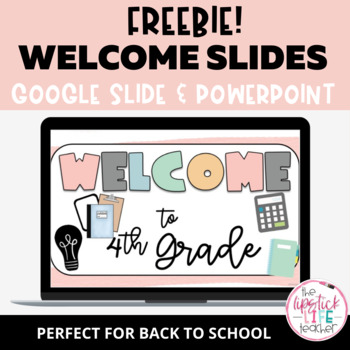 Preview of Welcome Back to School Google Slides Teacher Resource Template