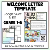 Welcome Back to School Letter- Meet the Teacher- Editable-