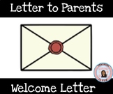 Welcome Back to School Letter Meet the Teacher Template EDITABLE