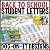 Welcome Back to School Letters Editable Template Activities