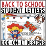 Welcome Back to School Letters Activities Editable Superhero
