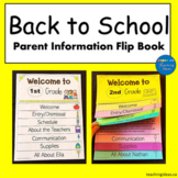 Welcome Back to School Letters Template Flip Book