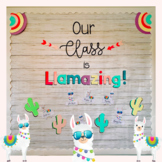 Welcome Back to School Llama Themed Bulletin Board or Door
