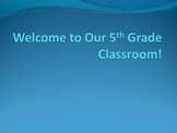 Welcome Back to School Open House PowerPoint Project