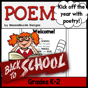 welcome back to school poems
