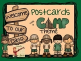 Welcome Back to School Postcards Camp Theme with Editable Text