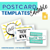 Welcome Back to School Postcards - Middle School and High School