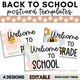 Welcome Back to School Postcards Postcard Template | Meet 