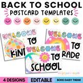 Welcome Back to School Postcards Postcard Template | Meet 