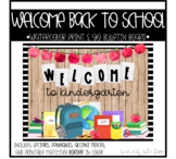 Welcome Back to School Watercolor Bulletin Board Set
